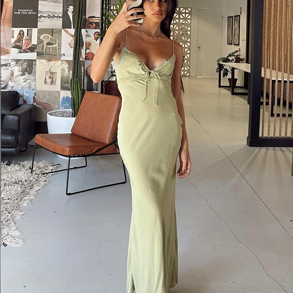 Princess Polly Dresses & Skirts - Princess Polly Emily Maxi Dress Green $74 Retail Sold Out